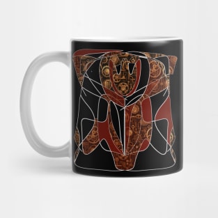 floral abstract composition Mug